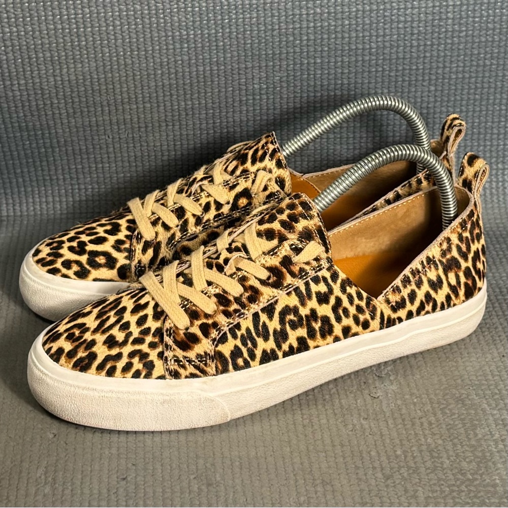 Lucky Brand Women’s Dansbey Casual Sneakers Eyelash Leopard Size 8